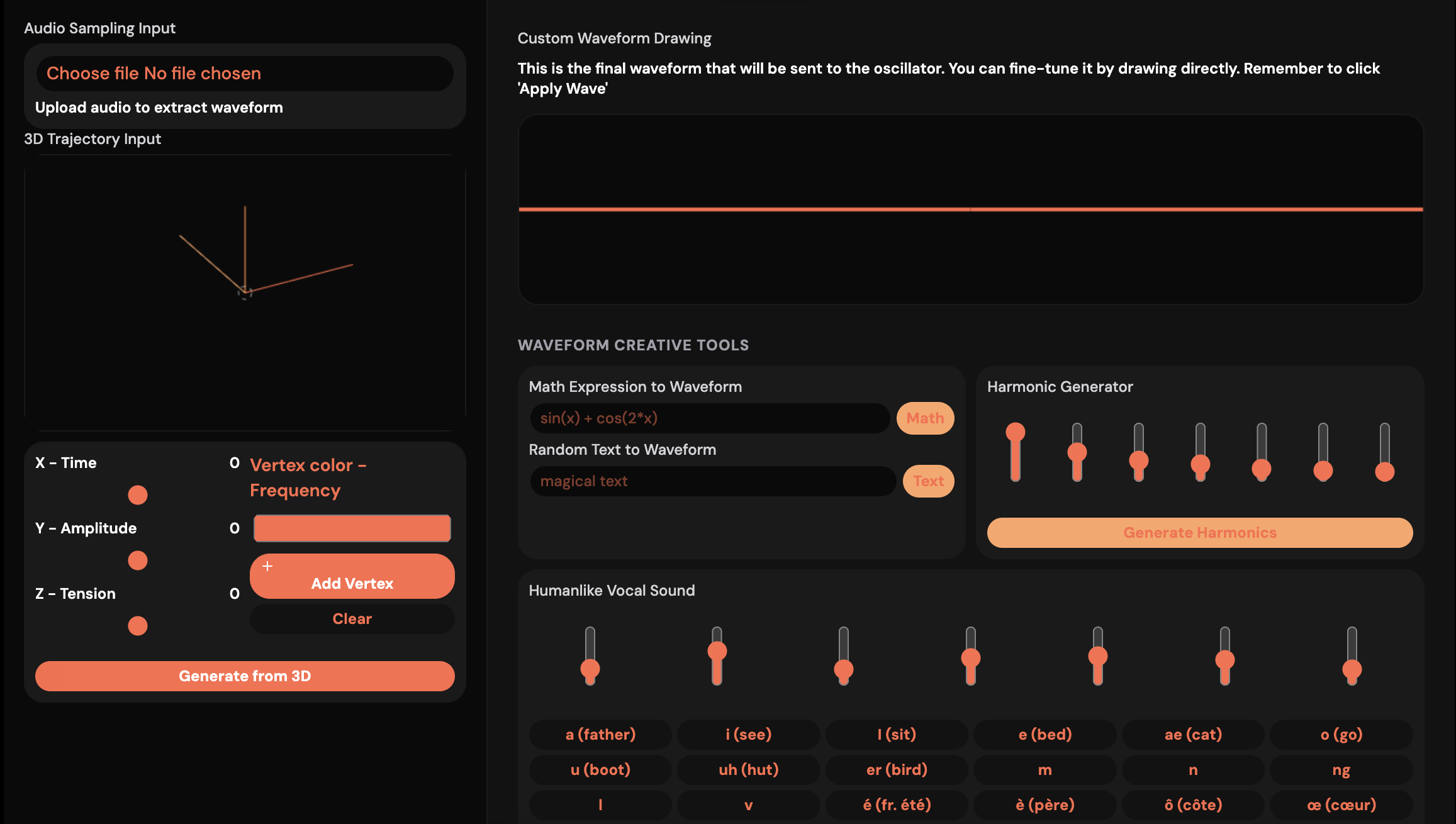 Waveform Drawing Interface
